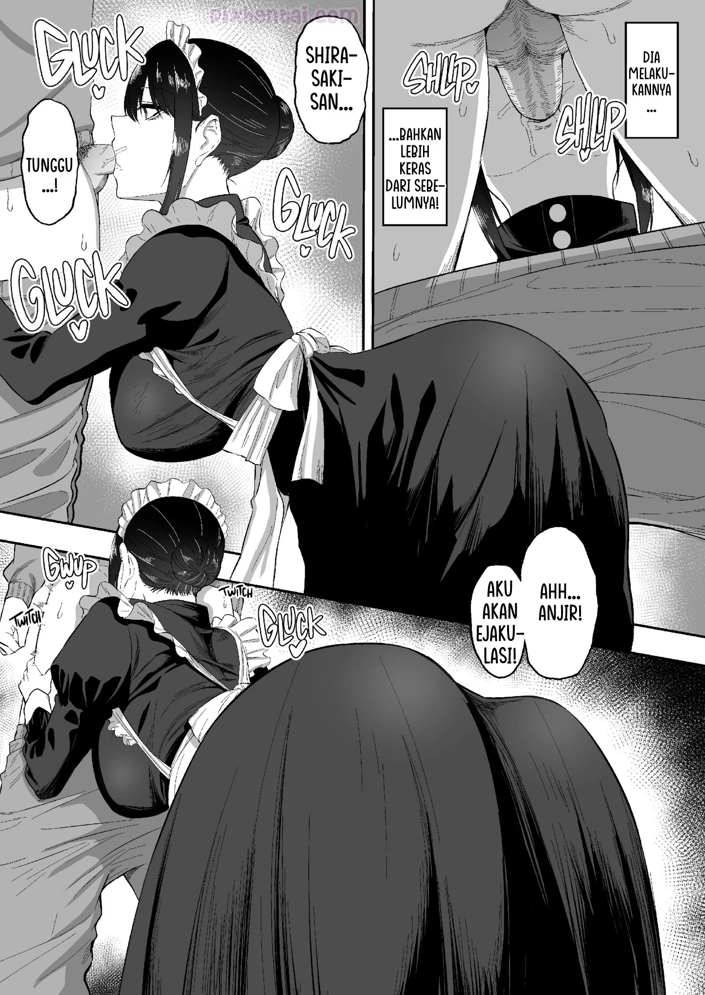 Komik hentai xxx manga sex bokep Maid no Shirasaki-san ni Gohoushi Shite Morau Hanashi 10